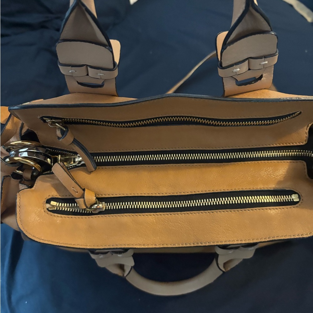Chloe Tan and Cream Satchel shoulder bag - Picture 4 of 12